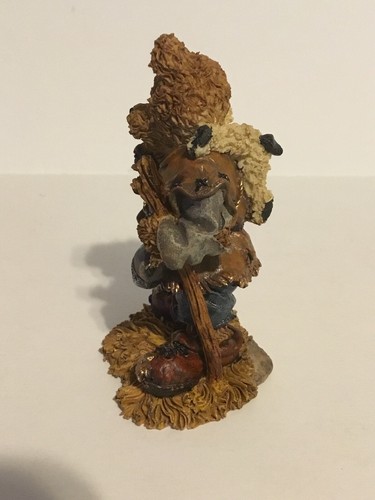 Boyds Bears Christmas Nativity Bruce as the Shepherd Figurine 2410 Series 12 NOS - Picture 4 of 7