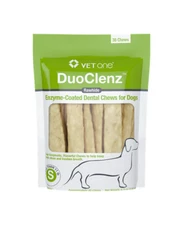 DuoClenz Dental Rawhide Chews for Dogs Small 8.4oz Approx. 30 Chews