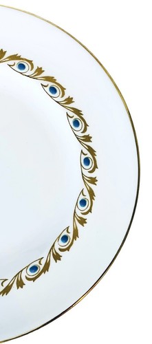 Royal Worcester BAGUETTE TURQUOISE Enameled Dots Bread & Butter Plate(s) - Picture 4 of 8