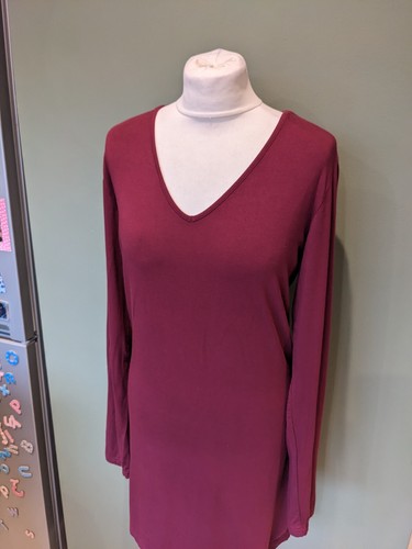 LTS Basics Size Medium Burgundy Dress / Top - Picture 2 of 9