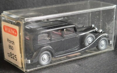 Wiking, Koch 825/1K Horch 850 1937, schwarz IE rot! originale Wikingschachtel