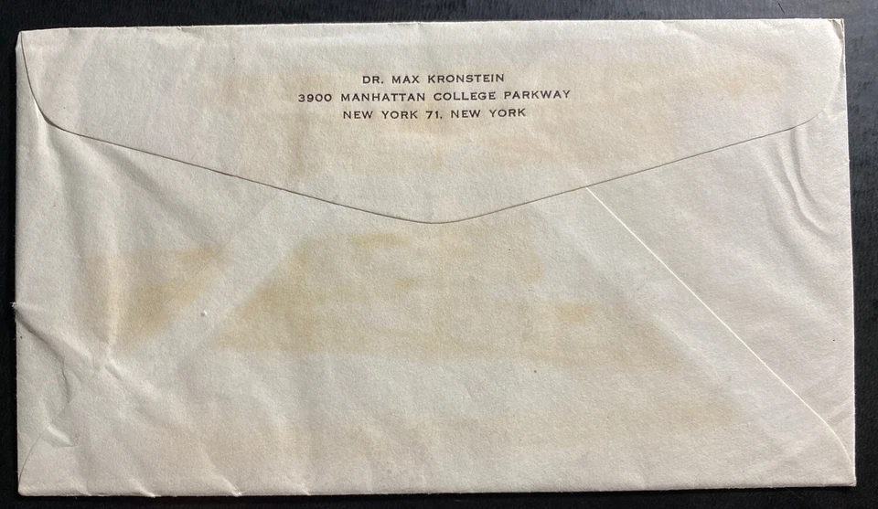 1958 New York USA Rocket Mail 22th Anniversary Of International Flight cover FDC - Image 2 of 2