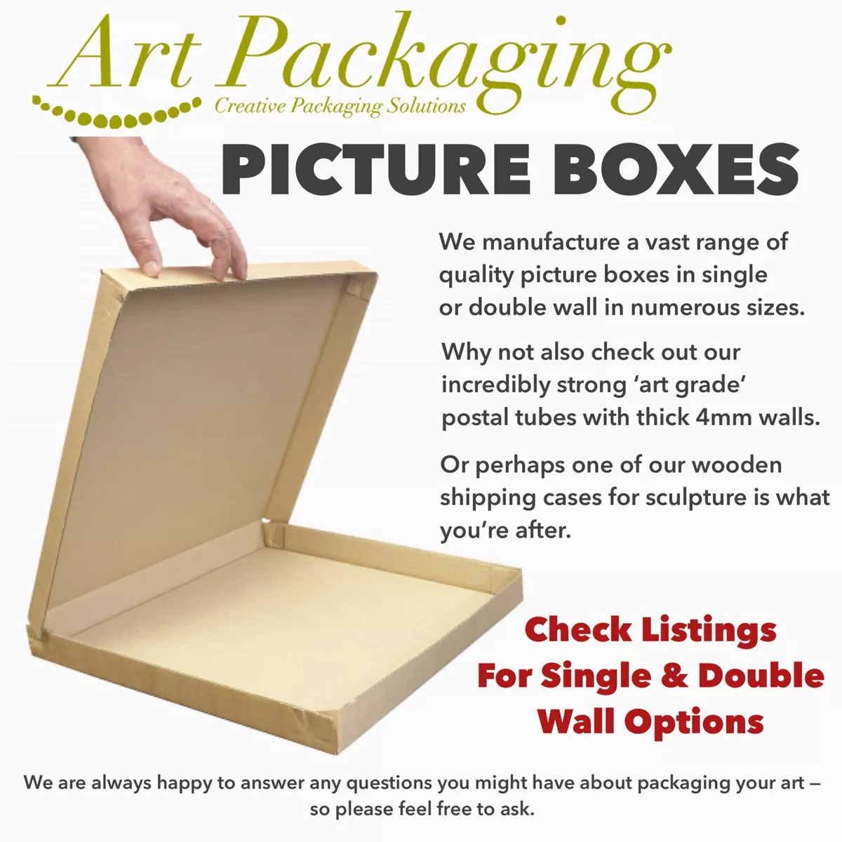 Artwork 2024 shipping box