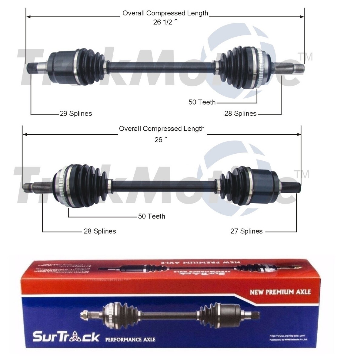 Par De Terminales De Barra Estabilizadora Delantera Para Acura CL/TL, Honda Accord/Odyssey/Oasis – Detroit Axle, 10 Años