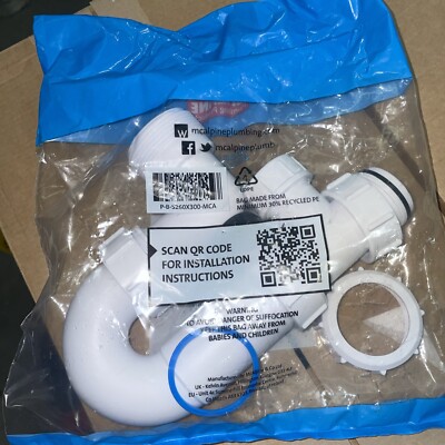 49 x McAlpine ASA10-SP 75mm Wasserdicht Multifit Auslauf Rohr Schwenkbecken Falle