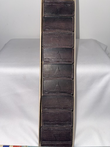 Set doppio sei Capitol Dominoes by Halsam anni 50 n. 630 28 pezzi completi - Foto 4 di 5