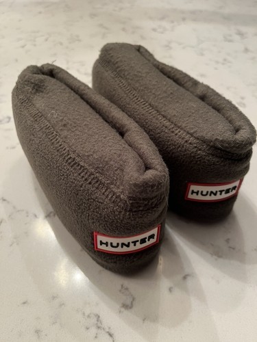 Hunter Women's Welly NEW Olive Green Fleece Welly Boot Socks Size Large - Picture 2 of 4