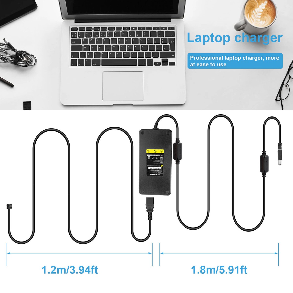 Caricabatterie Adattatore Ca 19.5V 12,3 A 240W Per Dell Precision 7730, Precision 7520, Precision 7720, Dell Alienware 15 R4, 17 R5, LA240P - Foto 14