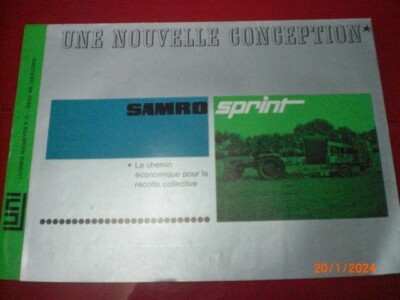 OLD ADVERTISING BROCHURE PULLER PdeT NIEMEYER SAMRO SPRINT