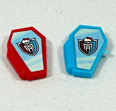 Monster High Mega Bloks Mini Figure Doll Cell Phones Blue and Red