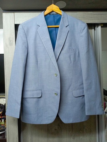 1960s vintage handtailored bespoke classic worsted 2 buttons striped suit 38R - Picture 7 of 19