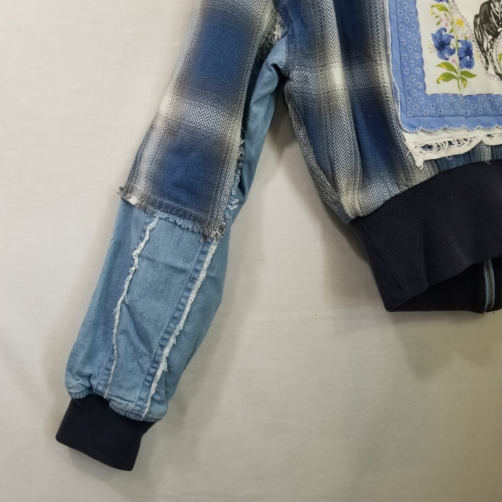 Kimes Ranch Denim Patchwork Crop Jacket Western W… - image 11