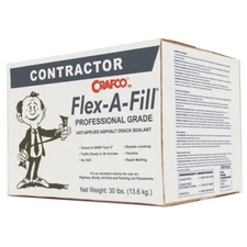Flex-A-Fill 30 Lb. Box Black Pavement Crack Repair Sealant Durable Asphalt 