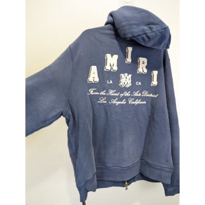 Amiri Vintage Collegiate Zip Hoodie in Blue BNWT XX-Large | eBay