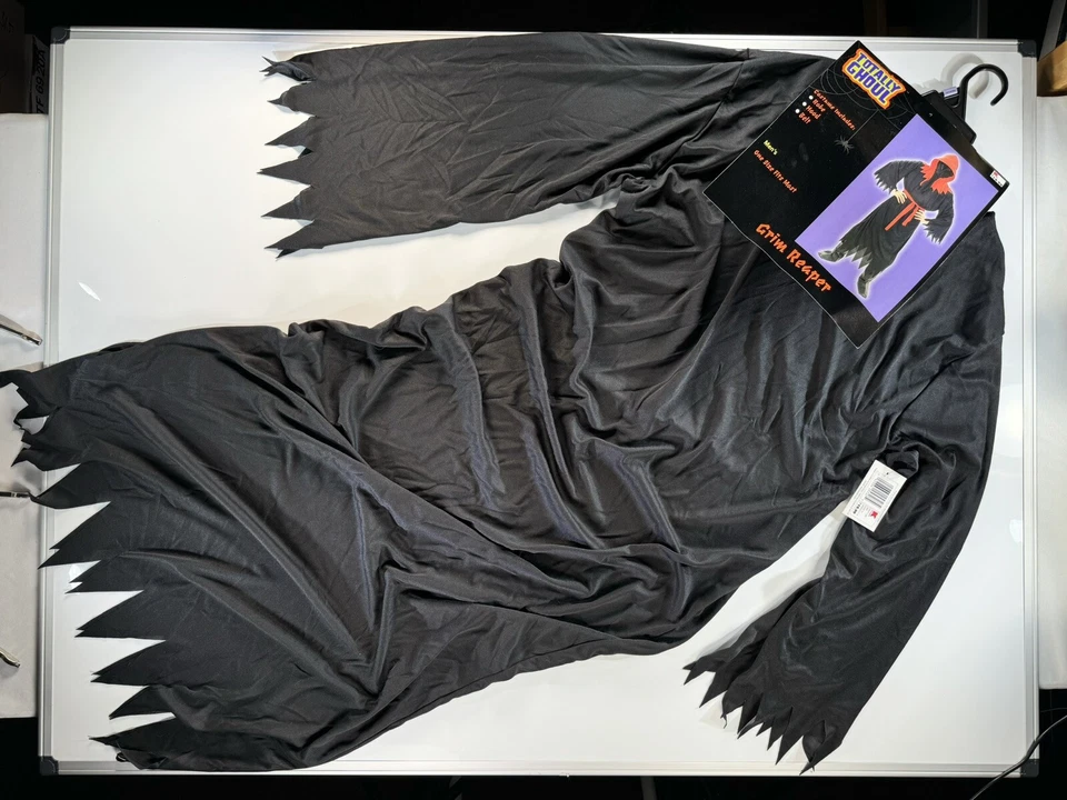 Disfraz de Halloween Parca Juego Adulto Talla Única NUEVO Totalmente Ghoul Foto 2 de 4