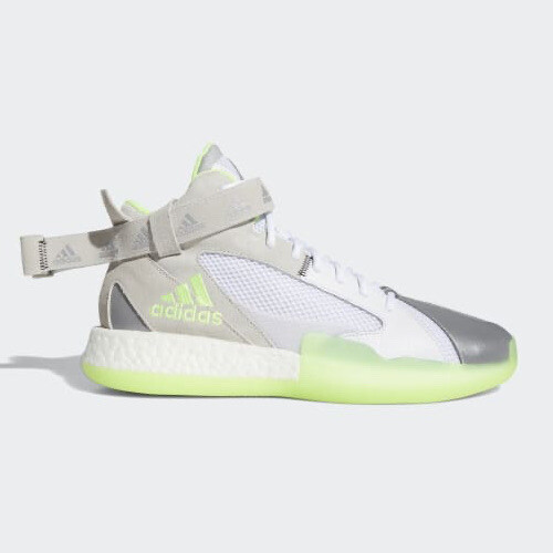 Zapatos de baloncesto Adidas Posterize Cloud blancos/verde señal/gris para hombre talla 12 - Imagen 2 de 5
