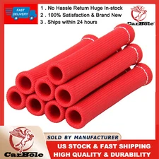 For SBC BBC 350 Spark Plug Wire Boots Heat Shield Protector Sleeve Cover 8PCS