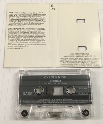Carole King "Jazzman" Tape Cassette Never Been Played - Picture 3 of 3