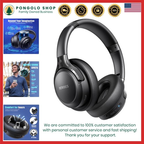 HiFi Stereo Bluetooth Headphones - Foldable, Lightweight with Deep Bass Sound