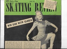 SKATING REVIEW APRIL 1941-"THE NATIONAL PICTURE MAGAINE OF THE SKATING SPORT"