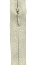 Make-A-Zipper Beige Invisible 4.5yd (162in) roll & 12 Zipper Pulls
