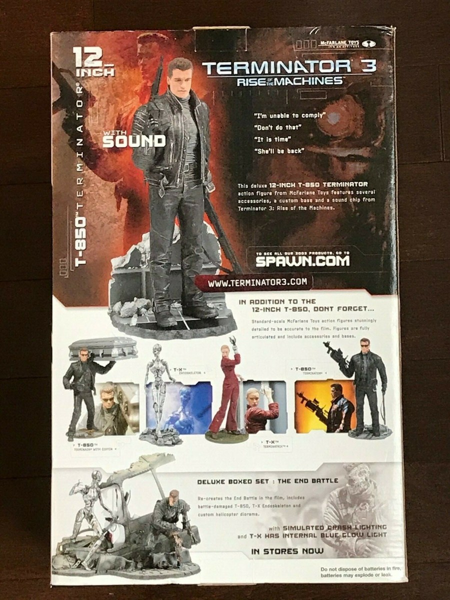 12 INCH TERMINATOR MCFARLANE FIGURINE WITH SOUND - BRAND NEW IN