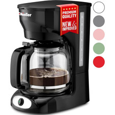 Muller 12-Cup Drip Coffee Maker Auto-Off, Reusable Filter, Anti-Drip,Keep-Warm