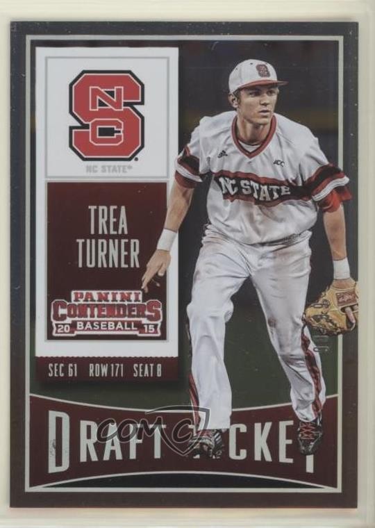 2015 Panini Contenders Draft Ticket /99 Trea Turner #92 o7m