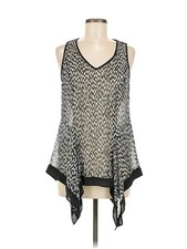Karen Kane Women Silver Sleeveless Blouse M