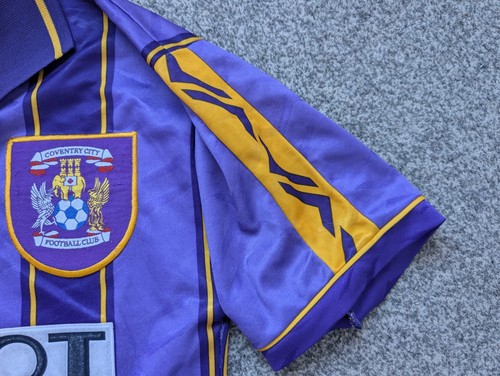 Vintage Coventry City Shirt Mens Small 1995/96 Away Ndlovu Pony Purple 90s - Picture 8 of 16