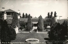 Colorado Springs, CO Patio: El Pomar 2c stamp Original Vintage Real Photo RPPC