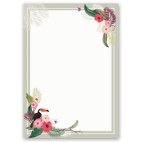 Motiv-Briefpapier Sommerzweige - Din A4 Format 20 Blatt