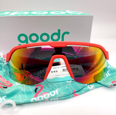 Goodr Bolt G Sunglasses ''Dante's Shin Splint Inferno'' Red
