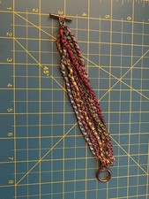 Seven banded bracelet, costume jewelry.