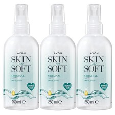 Avon Skin So Soft Original Jojoba Bath Oil, Spray 8.45 fl oz /250 ml 3 PACK