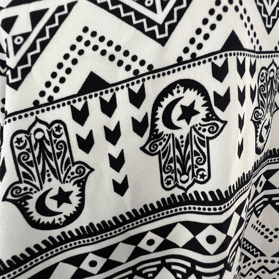 LulaRoe Encubrimiento XL Kimono Plumero Gótico Luna Estrellas Estampado Playa Caprichoso Chaleco Foto 3 de 4