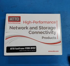 ATTO FastFrame N4S2 10Gigabit Ethernet Card FFRM-N4S2-000 New