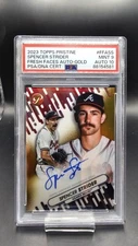 23 Topps Pristine Fresh Faces Spencer Strider Auto Gold /50 #ffass Psa 9 Auto 10