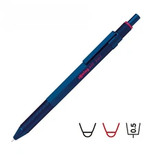rOtring 600 3 in 1 Multifunction Pen Permanent Iron Blue Ballpoint Pencil Stylus