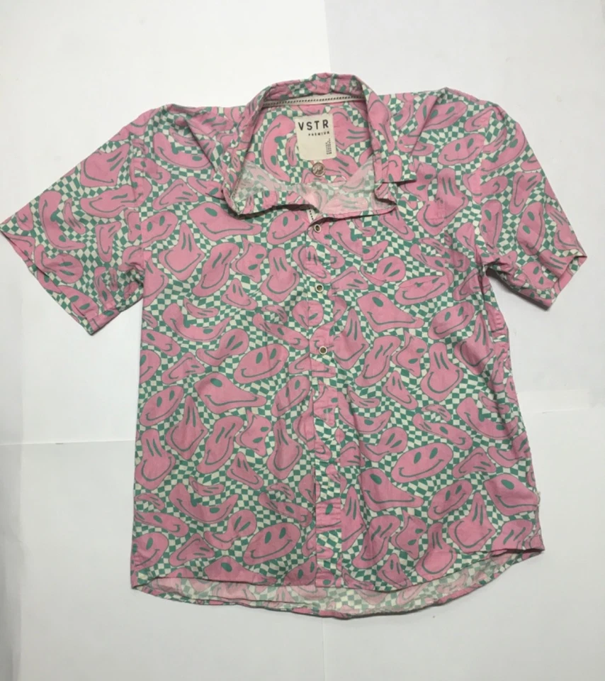 Lote de 7 camisas para mujer con botones tallas varían para talla pequeña de terciopelo a cuadros vintage Foto 3 de 4