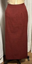 Sag Harbor Womens L Red Straight Skirt Sz 14 Pre-owned