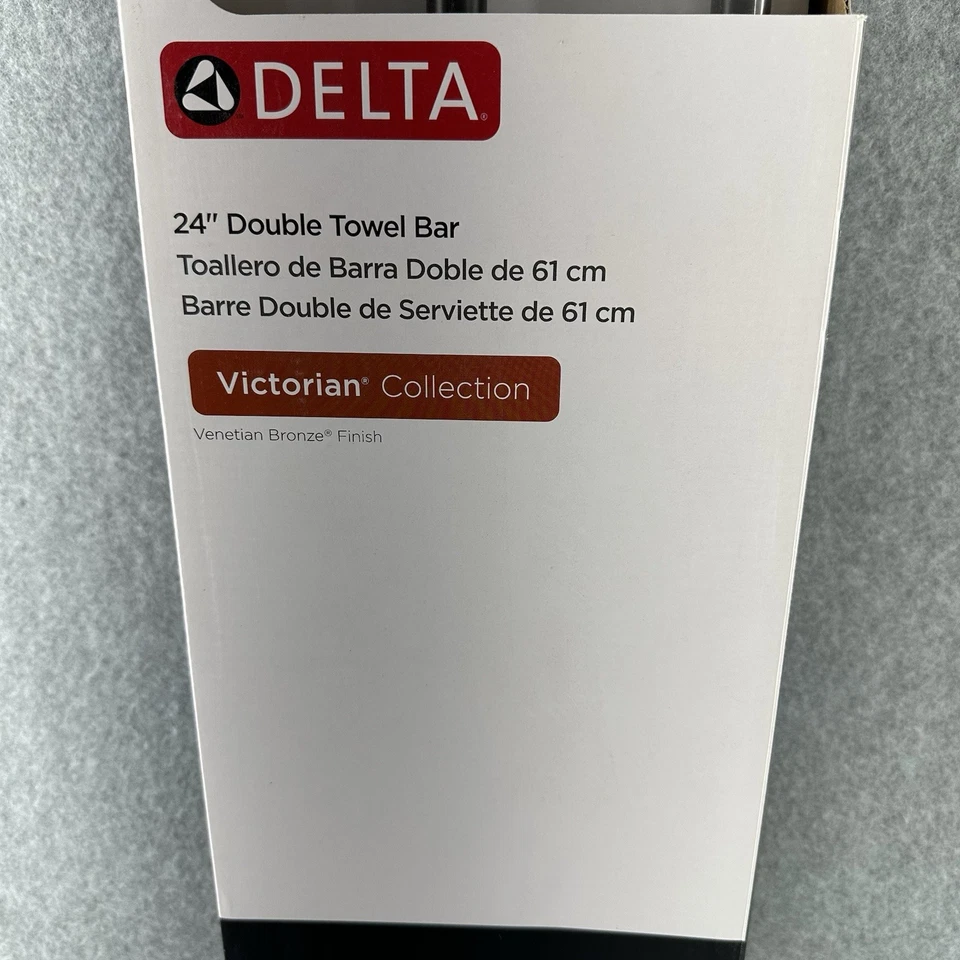 Delta 75224-RB 24" Toallero Doble en Bronce Veneciano Colección Victoriana NUEVO Foto 2 de 4