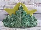 Vintage Mccoy Yellow Tulip Planter Vase Bookends