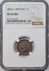 1864 L in Ribbon XF45 NGC Indian Head Cent