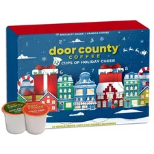 12 Days of Coffee - 2025 Christmas Advent Calendar 12 Flavored Ground Single Cup