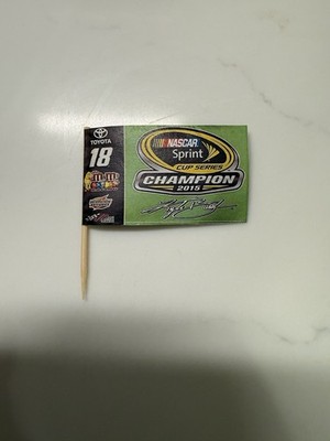 2015 Kyle Rowdy Busch Champion Flag Homestead NASCAR Display 1:24 NO CAR INCLUDE