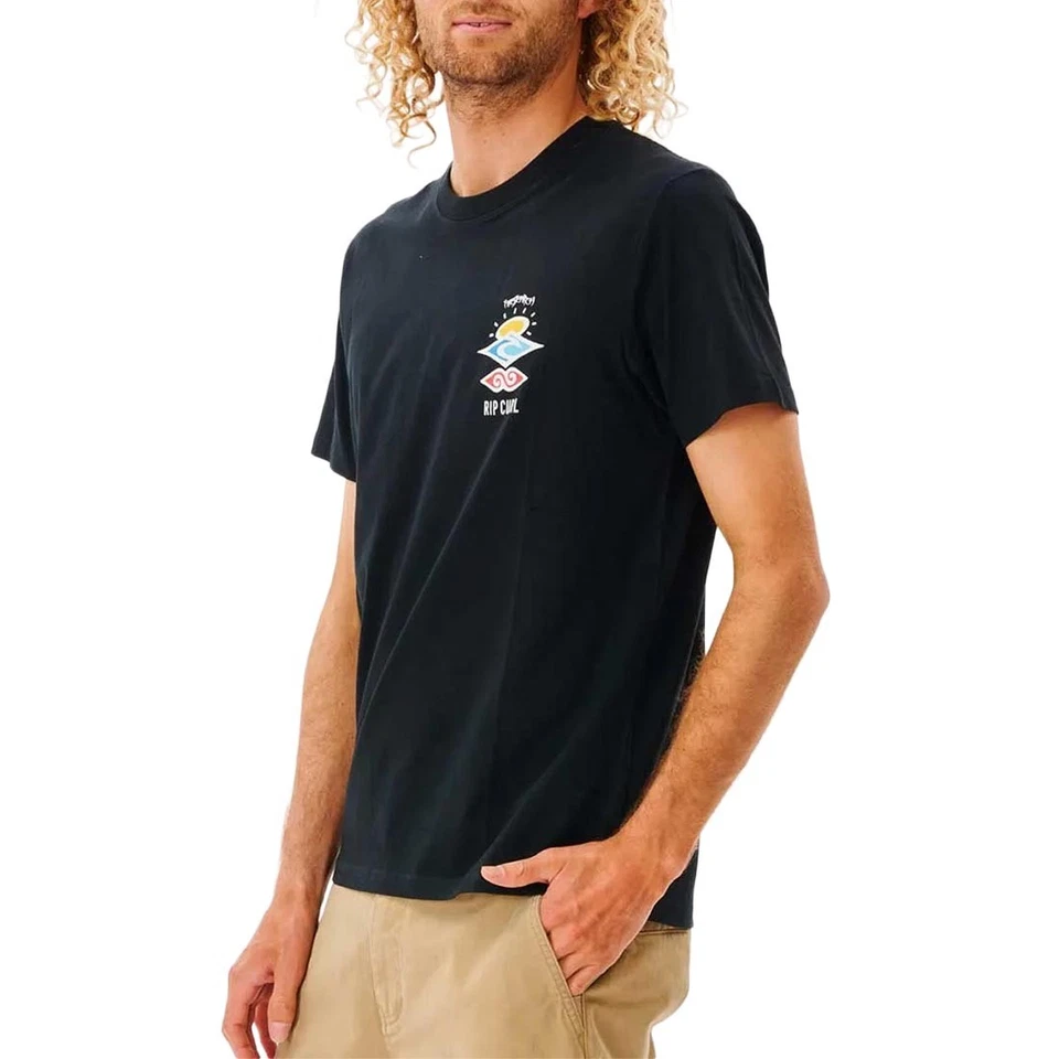 Rip Curl Search Icon Camiseta De Manga Corta - Negra - Imagen 3 de 4
