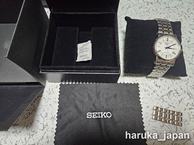 Seiko Premier SRPA17J1 Stainless Steel Automatic Mens Watch Used from JAPAN