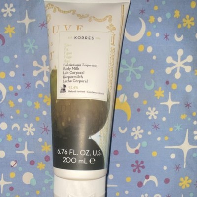 KORRES Fig Body Milk Hydrating Natural Almond Oil Shea Butter Aloe Vera 200mL