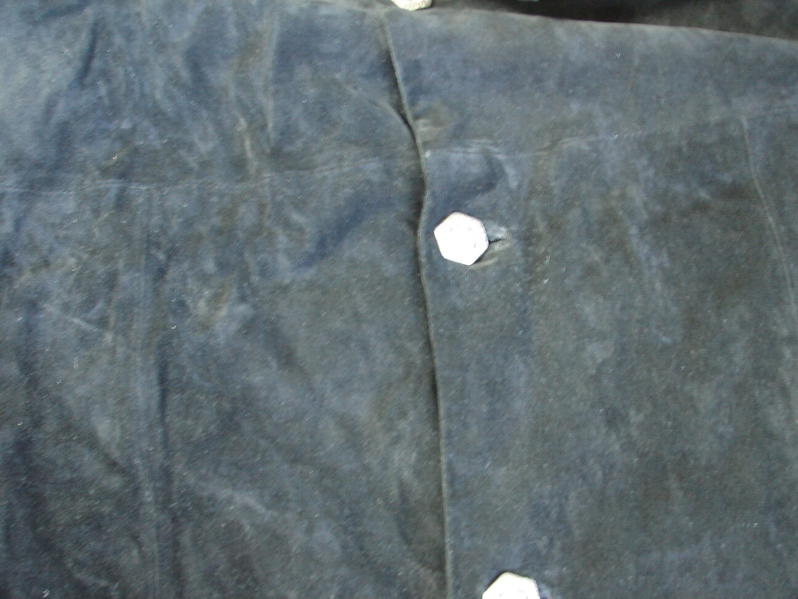 Johnson Leathers San Francisco Suede Jacket Men's Size Large Black Vintage USA - product detail image 4
